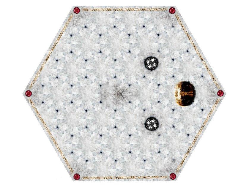 CRYSTAL TEDDY Patterned rug