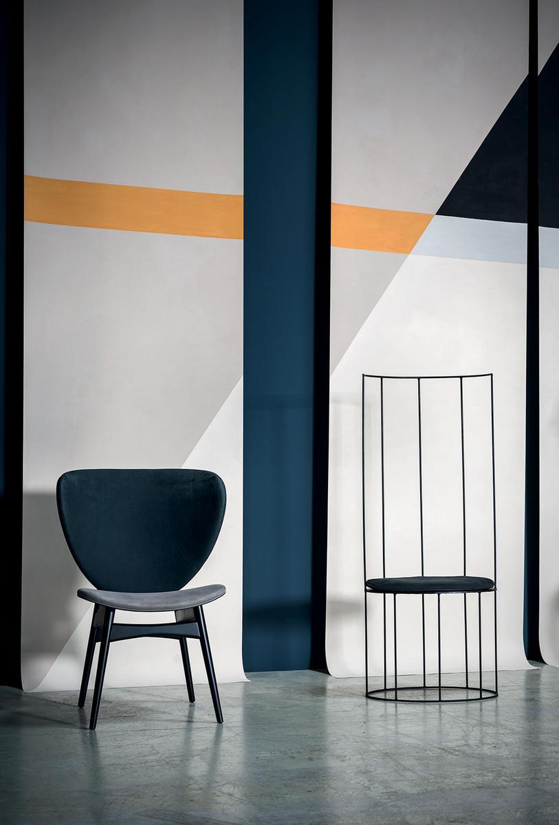 GINESTRA NUDA High-back iron chair