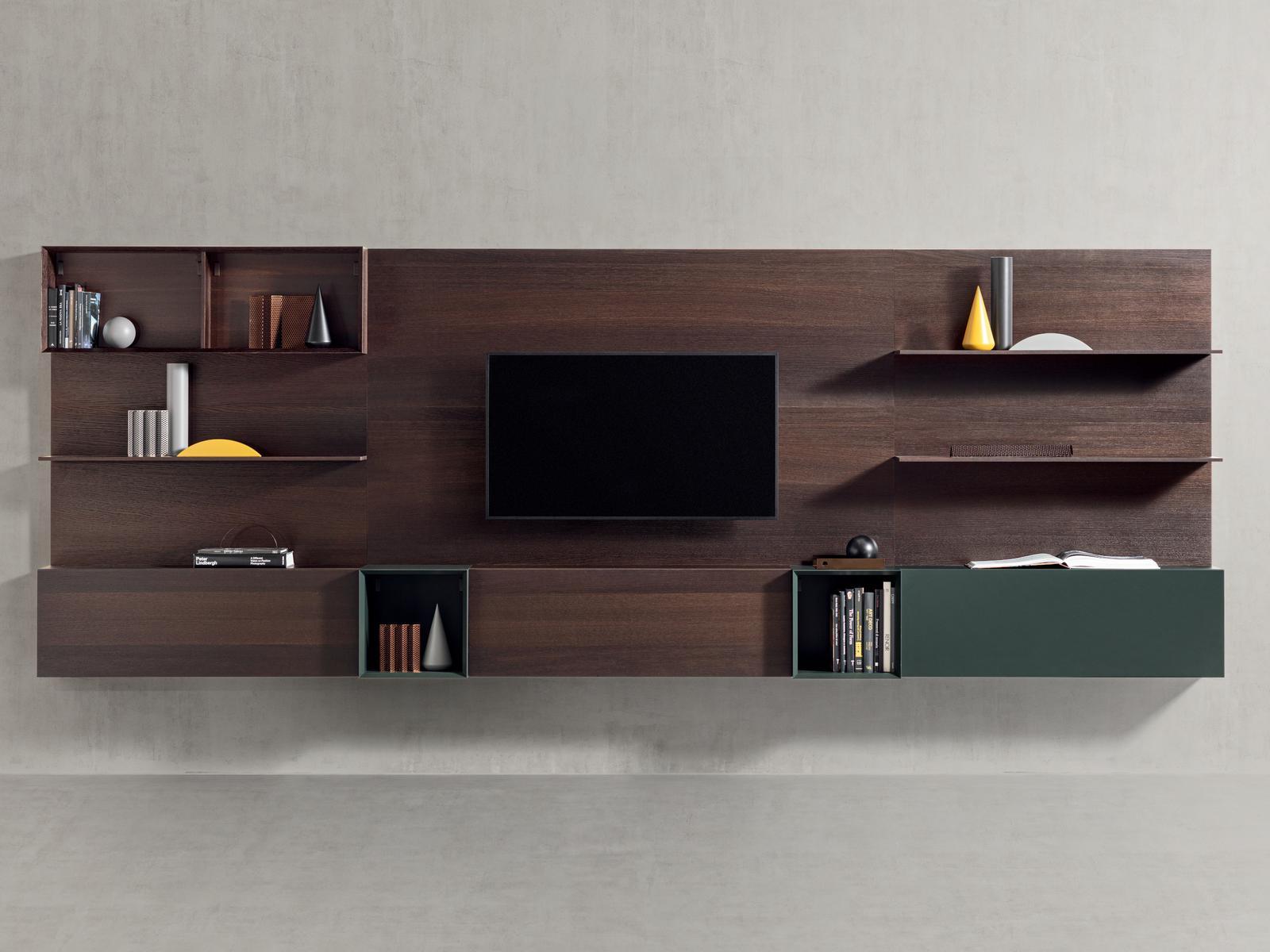 PEOPLE 03 Sectional wooden storage wall