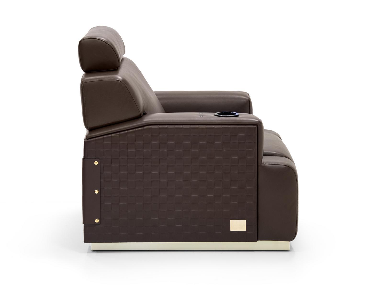 BOURBON Recliner relaxing leather armchair