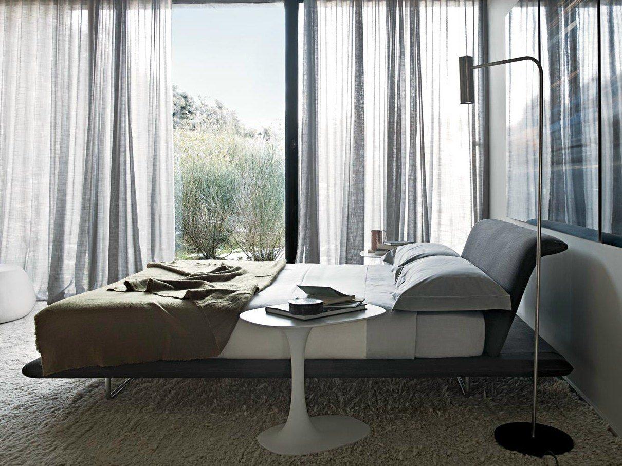 SIENA Fabric double bed with upholstered headboard