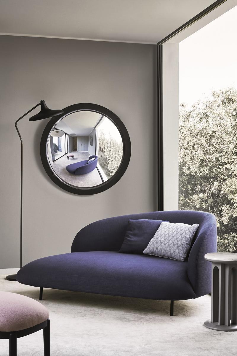 CICLOPE Round wall-mounted framed mirror