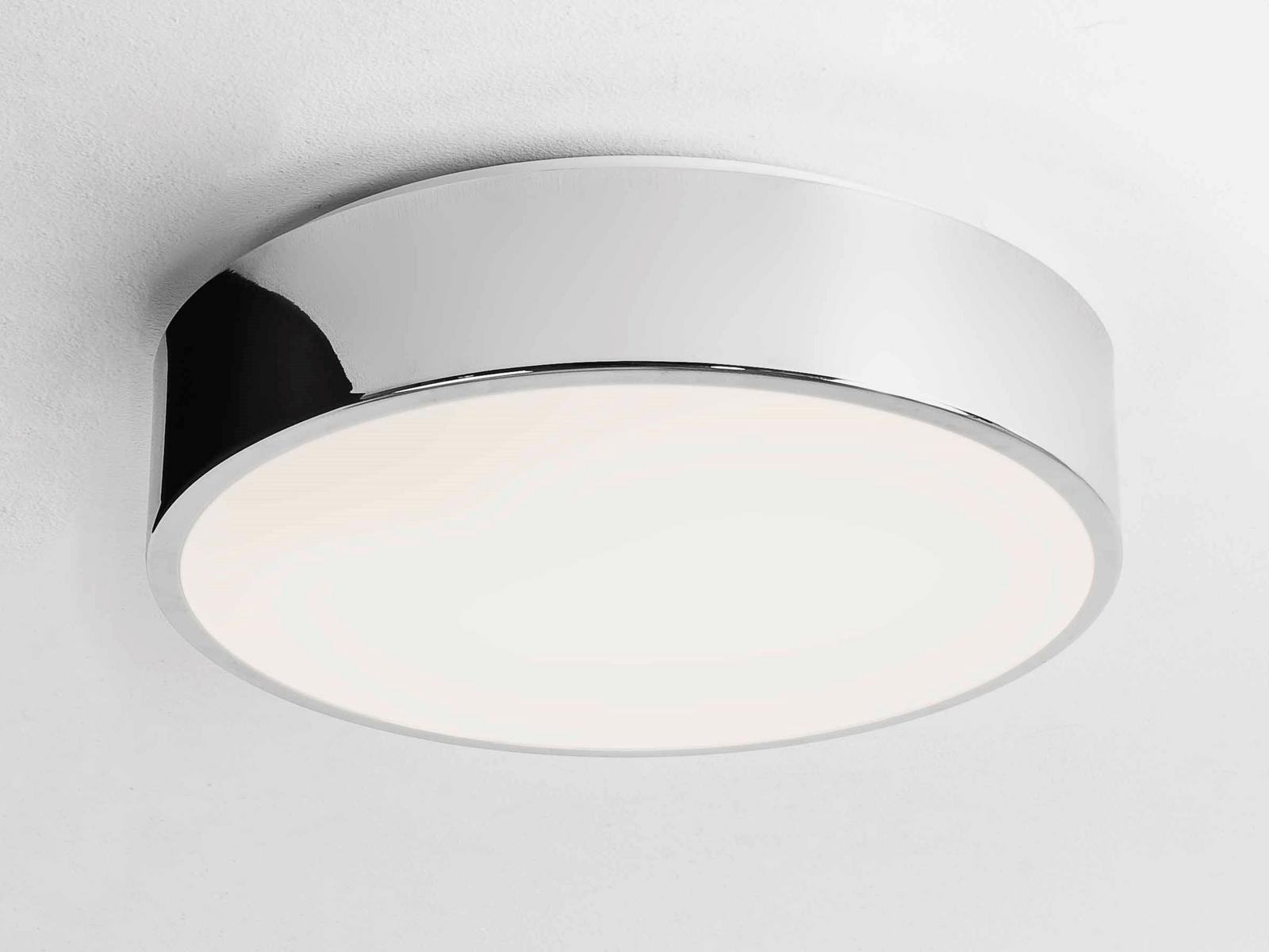 MALLON LED glass and steel ceiling lamp