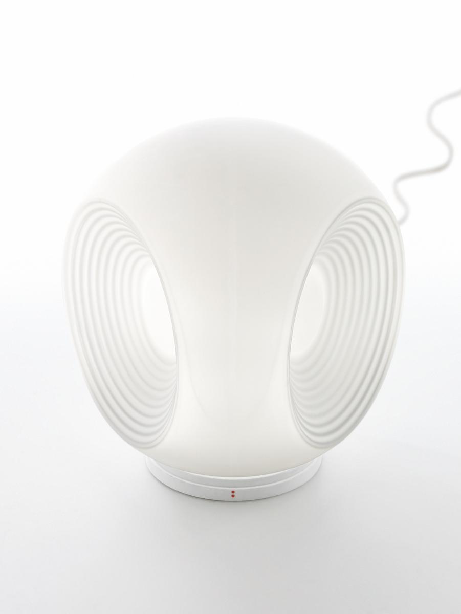 EYES Fluorescent blown glass table lamp