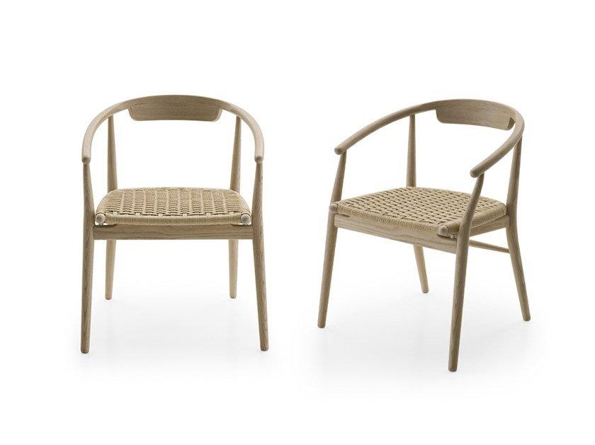 JENS Rope chair with armrests