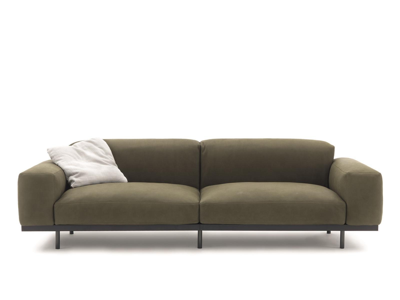 NAVIGLIO Upholstered 4 seater fabric sofa