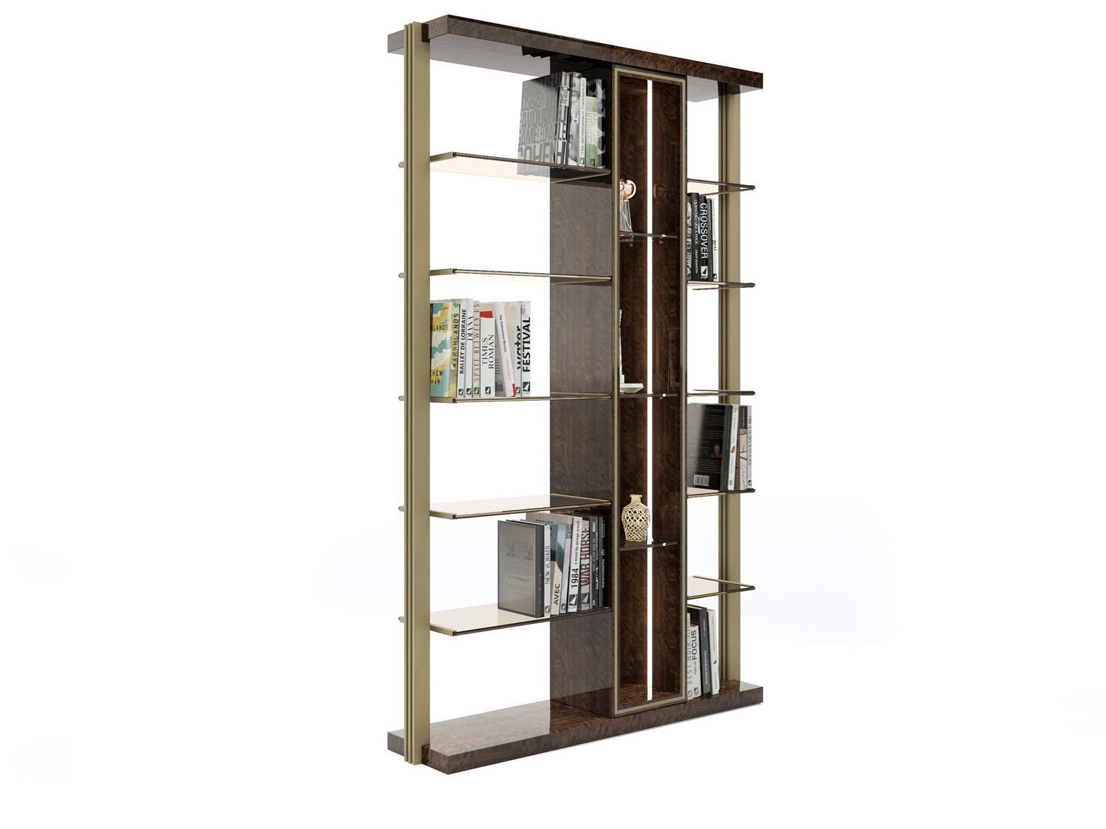 BIBLO Open wall-mounted wooden bookcase