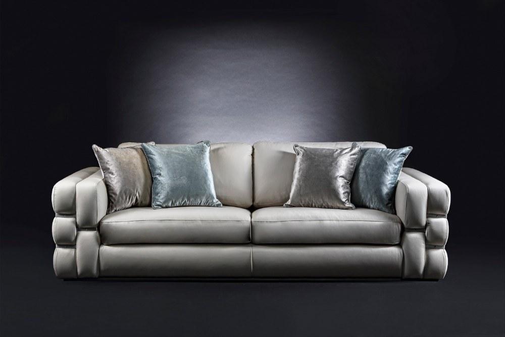 OLA 3 seater leather sofa