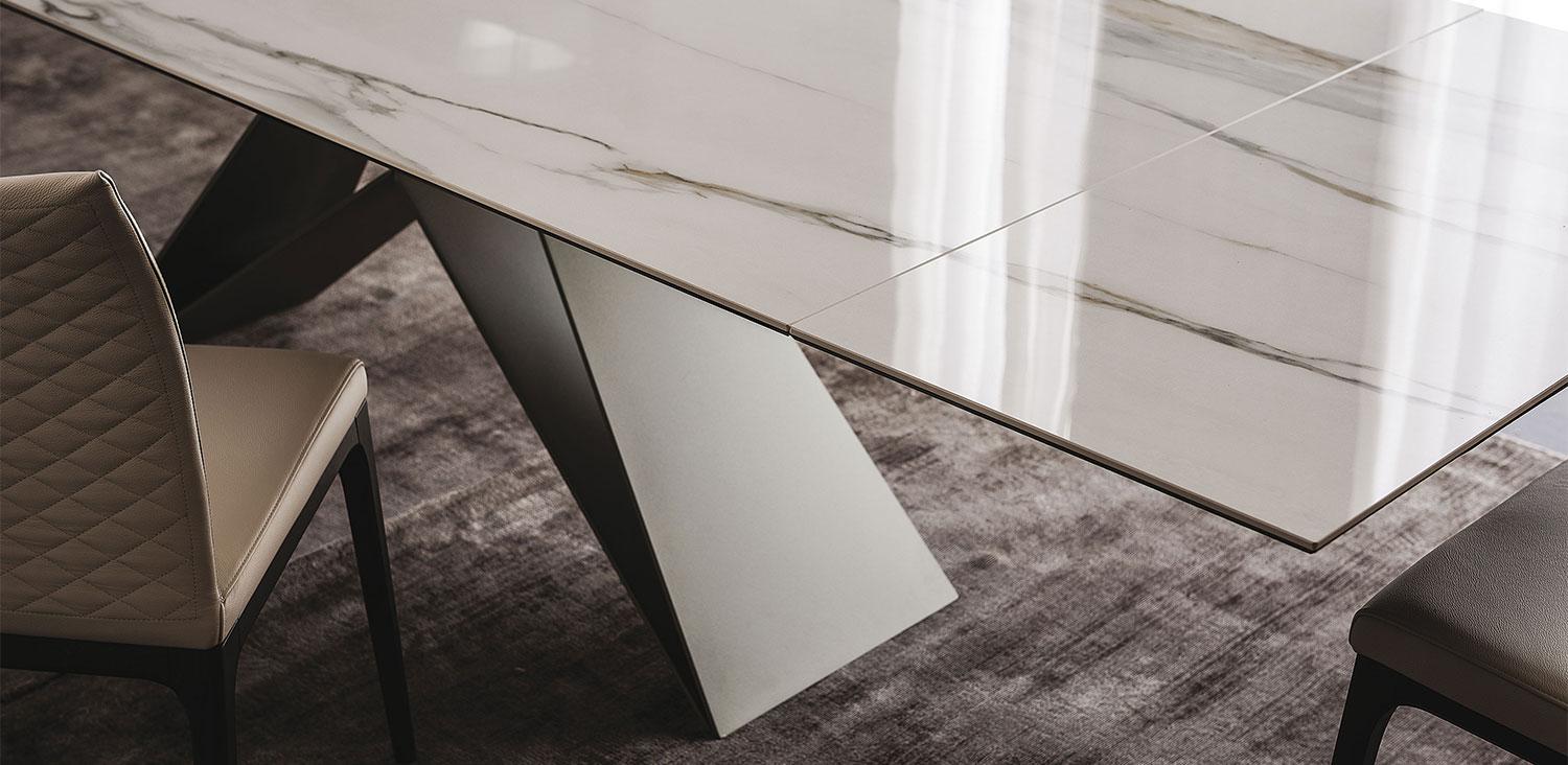 PREMIER KERAMIK DRIVE Rectangular metal table