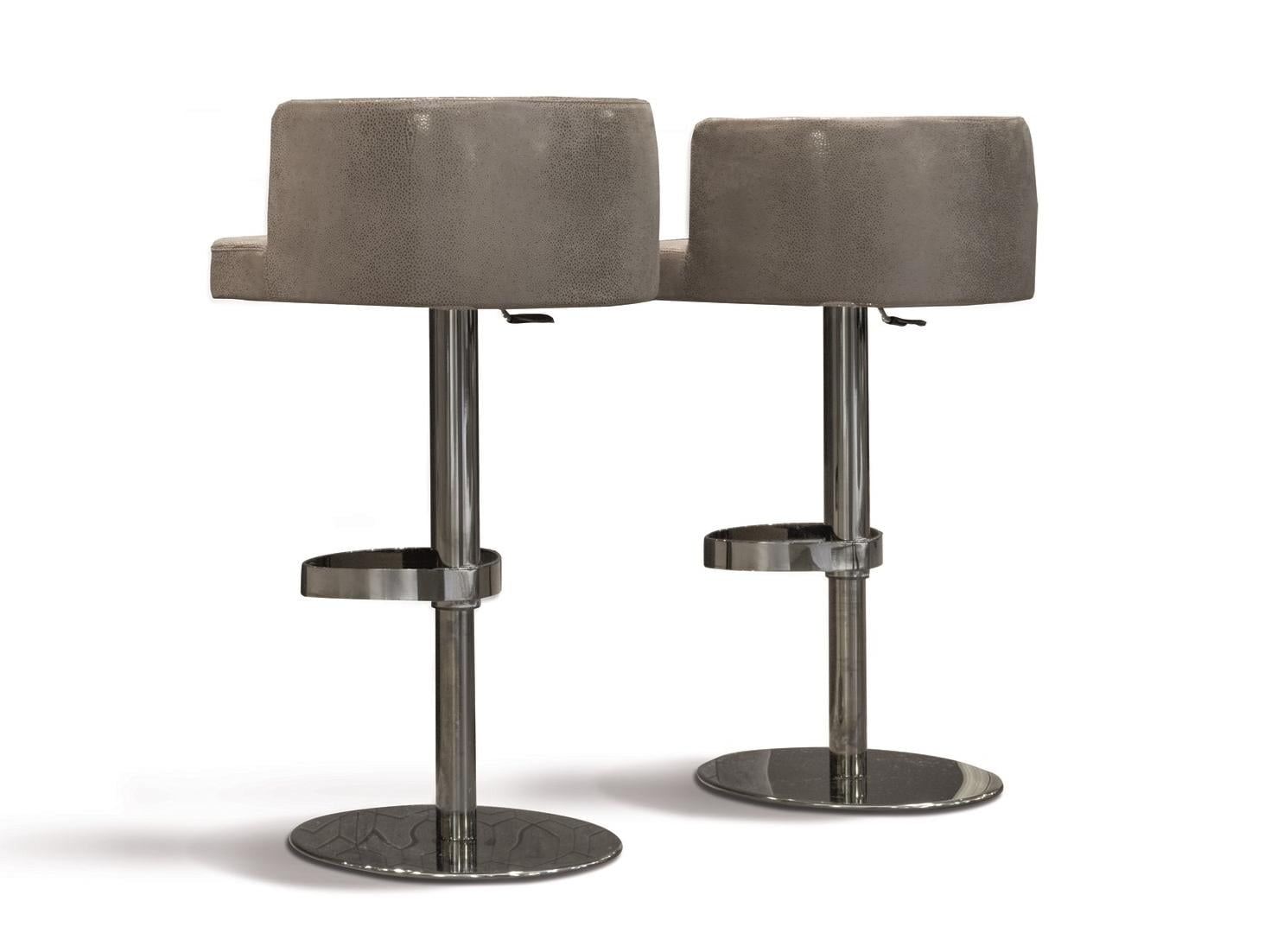 KELLY Leather bar chair