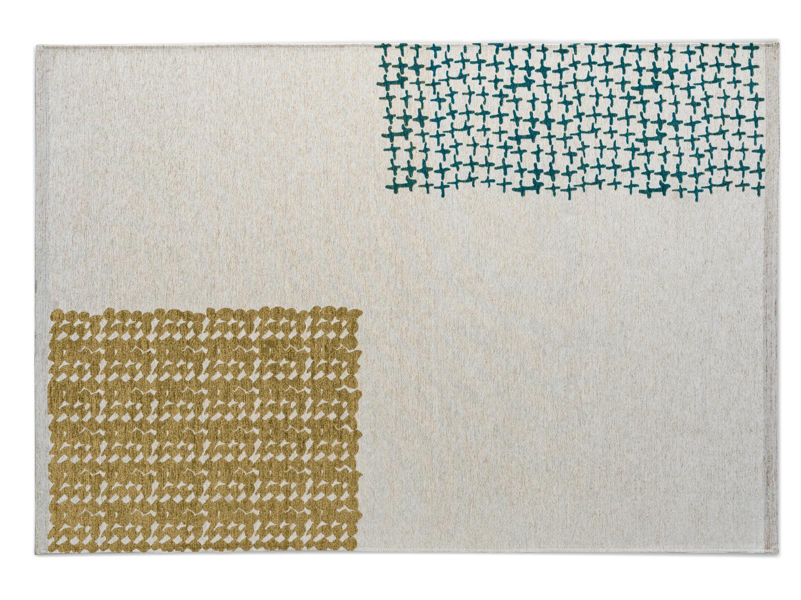 LUSO Rectangular chenille and cotton rug