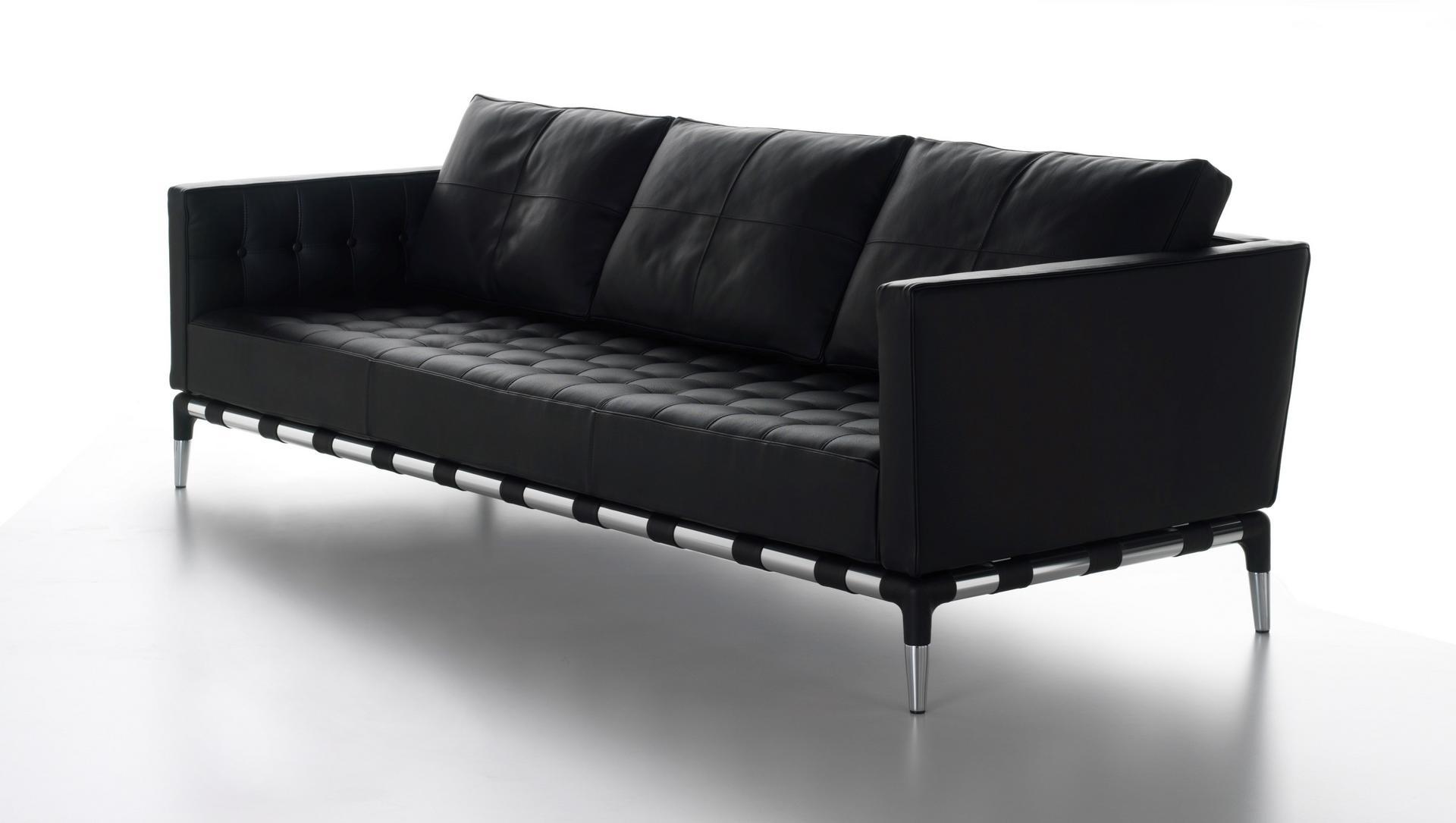 241 PRIVÈ DIVANO Tufted leather sofa