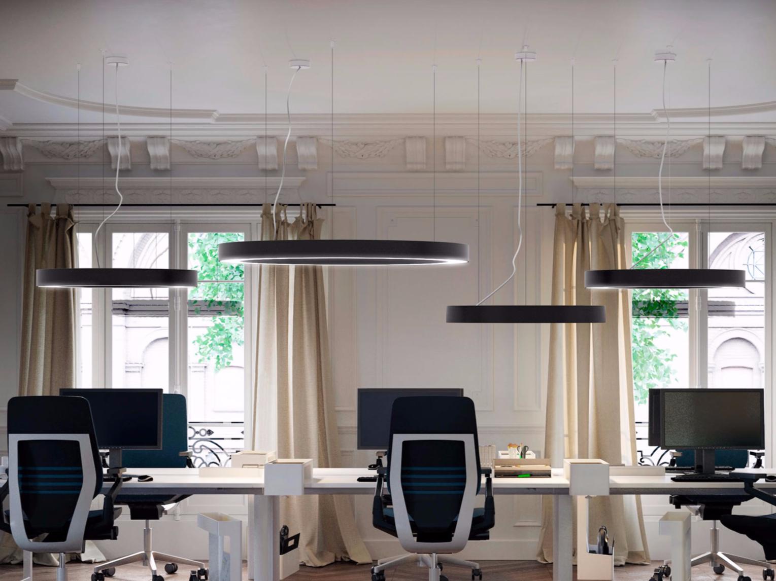 SILVER RING LED aluminium pendant lamp