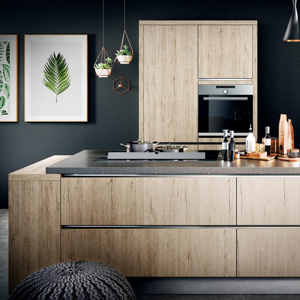 Uv lacquered kitchen without handles Haecker classic Bali GL