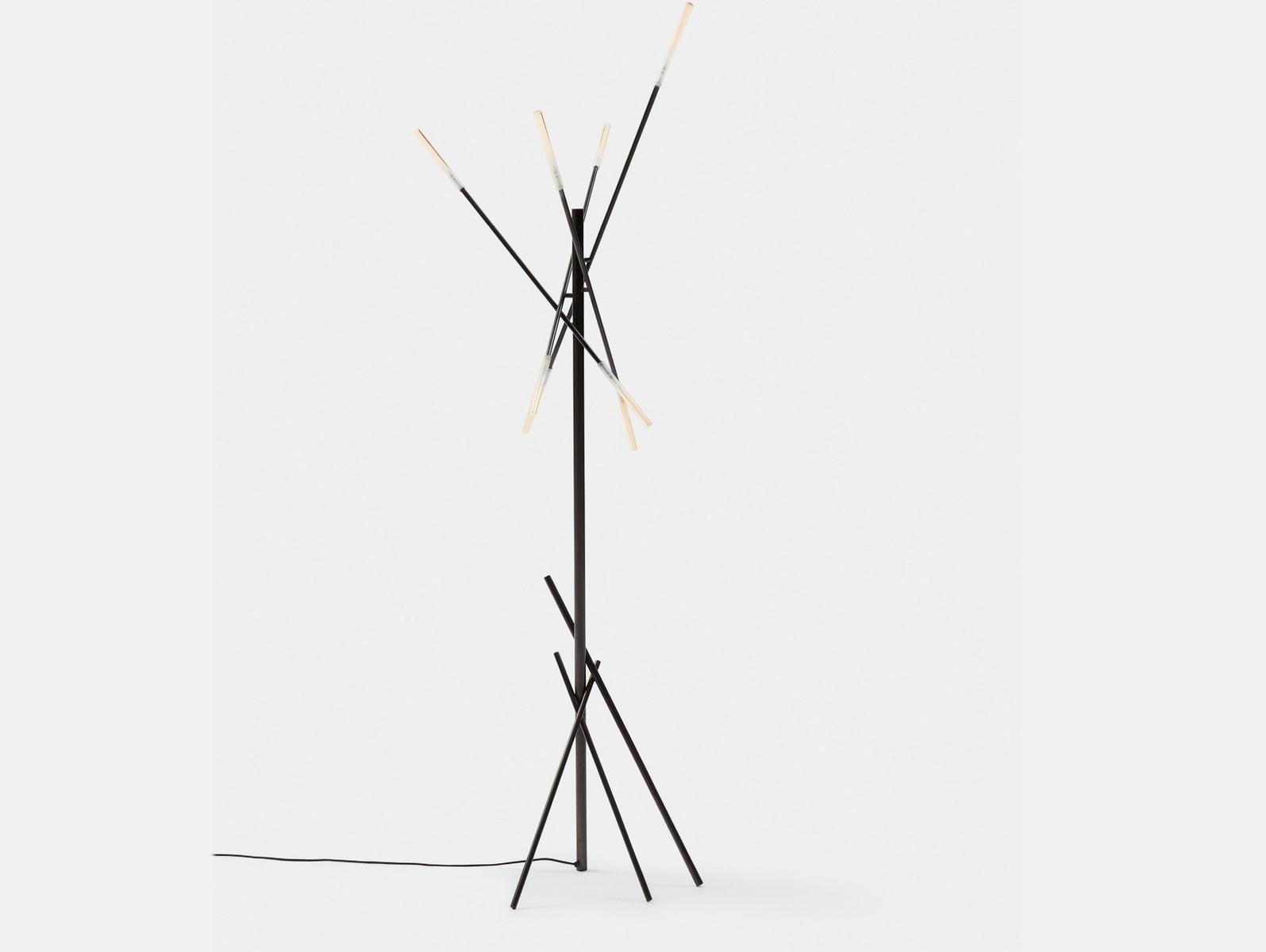 CROSSROAD Painted metal floor lamp