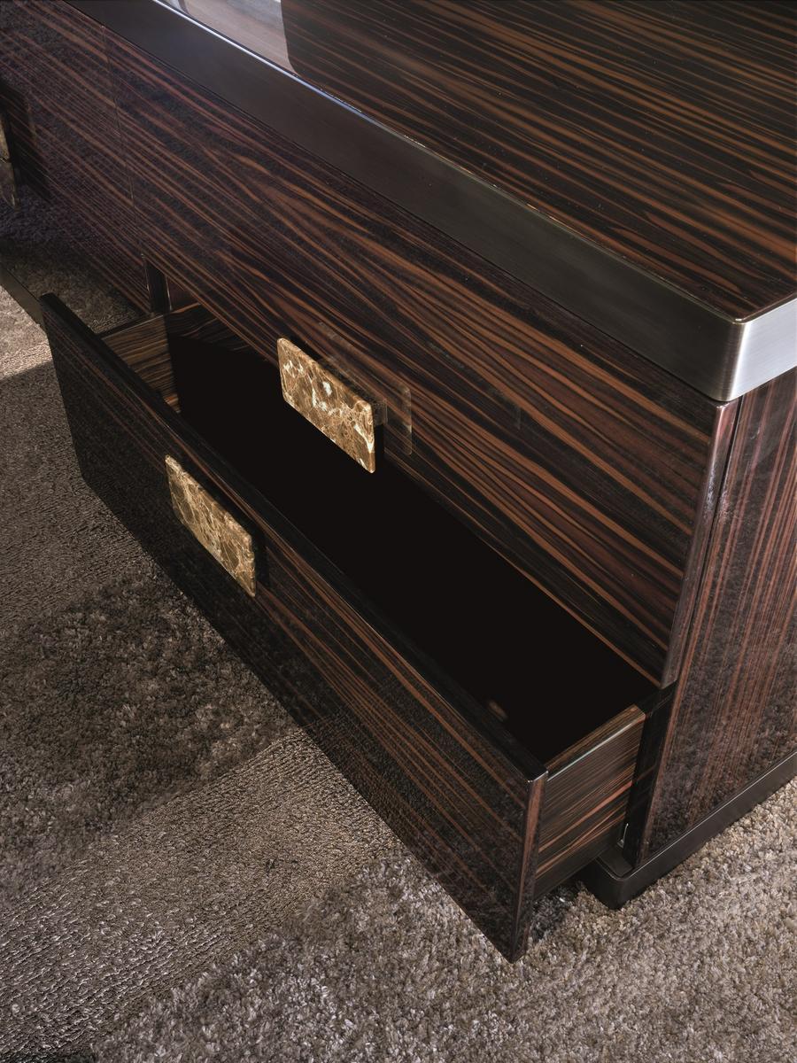 EVELYN Rectangular metal chest of drawers
