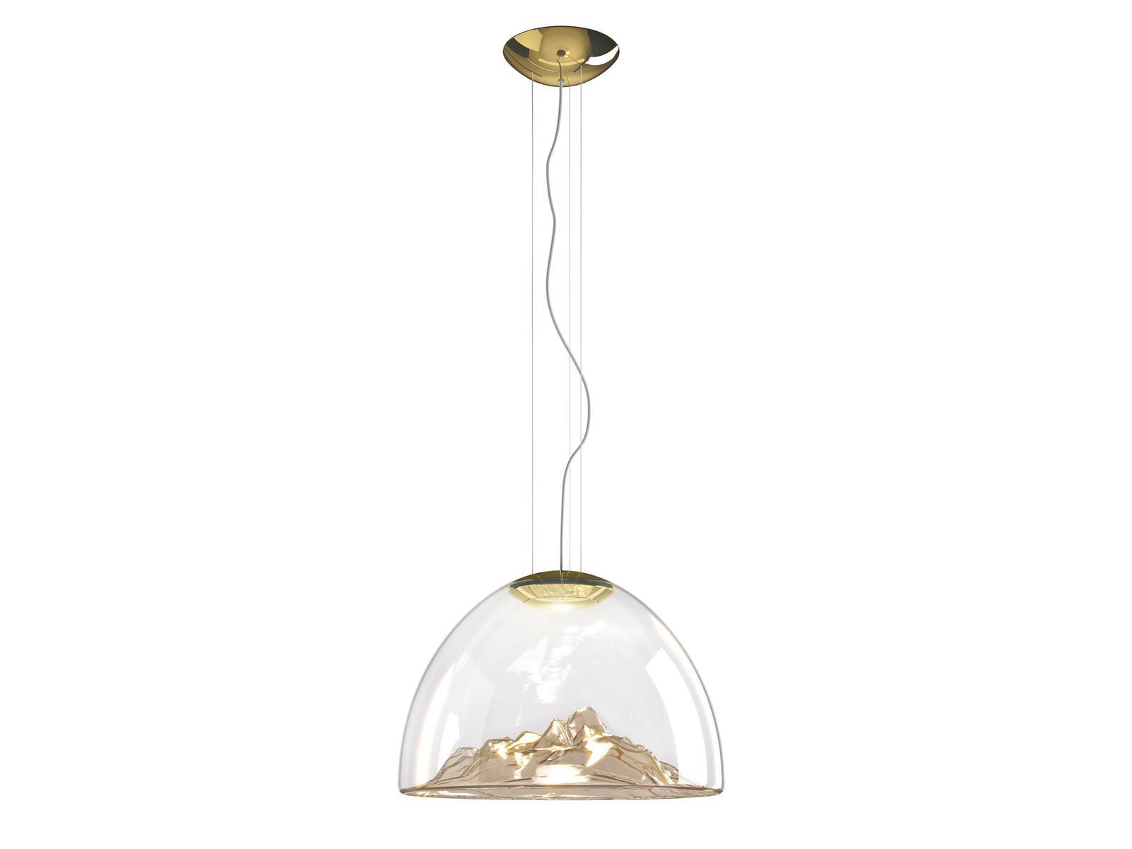 MOUNTAIN VIEW LED blown glass pendant lamp MOUNTAIN VIEW LED blown glass pendant lamp