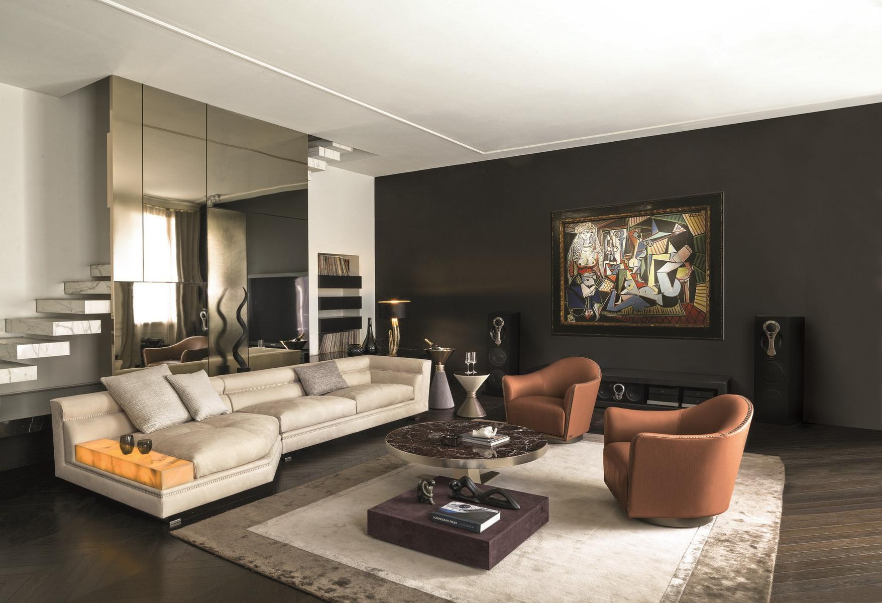 ANSEL Corner fabric sofa