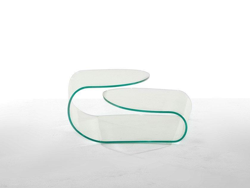VOLUP Low glass coffee table