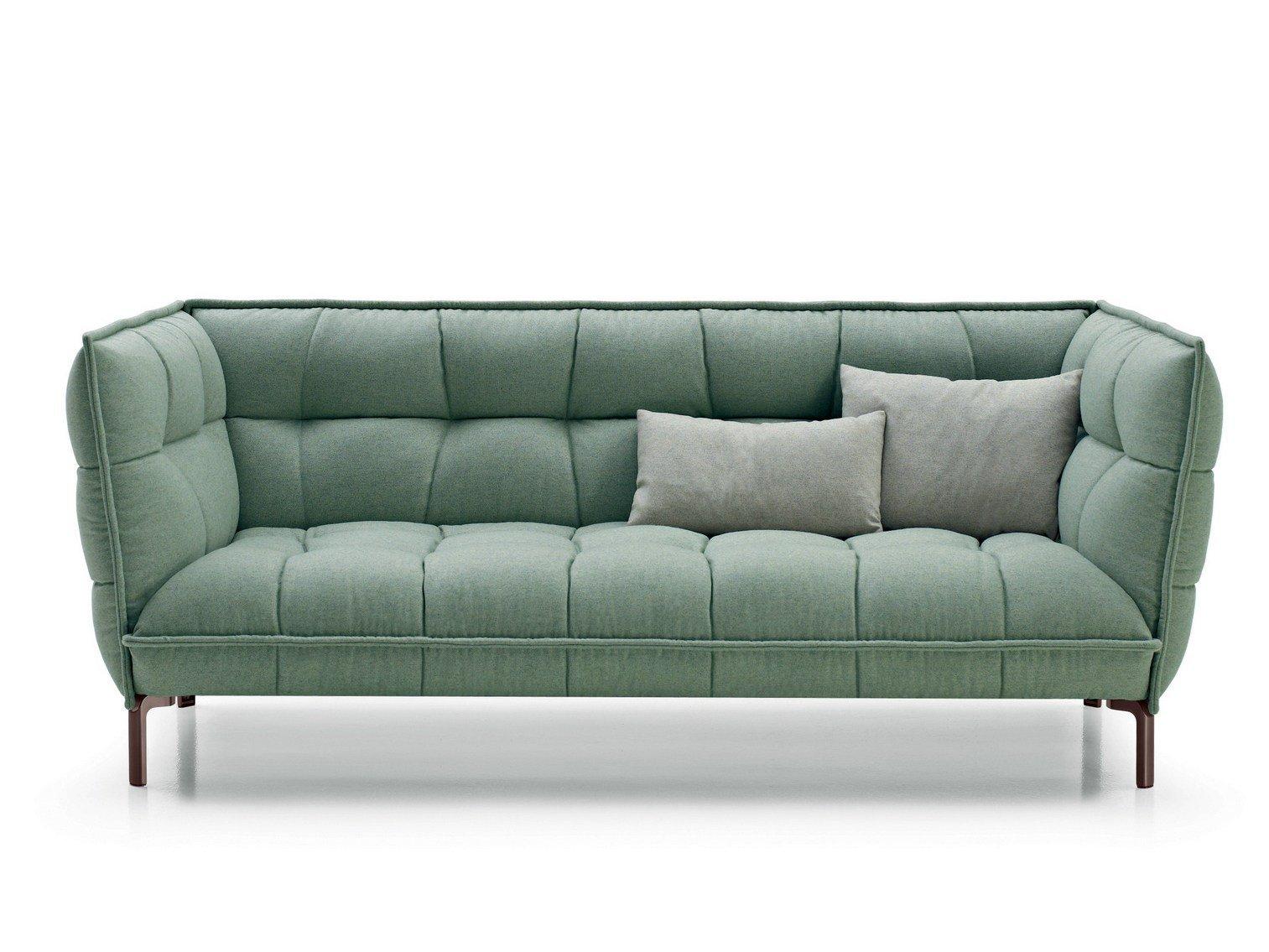 HUSK Tufted fabric sofa