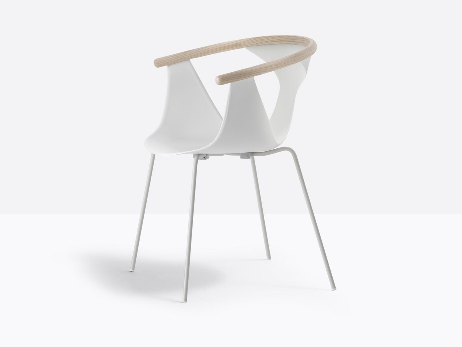 FOX 3726 Polypropylene chair with armrests