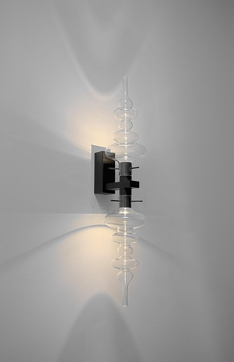 REFLEXX W1+1 LED direct-indirect light glass wall lamp
