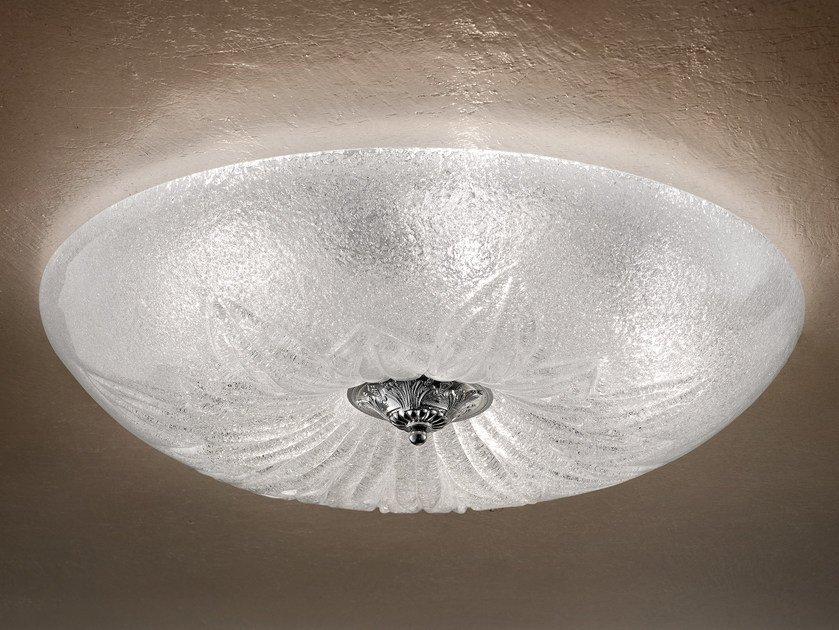 GLASS VE 1114 PL3 Direct light marble grit ceiling light