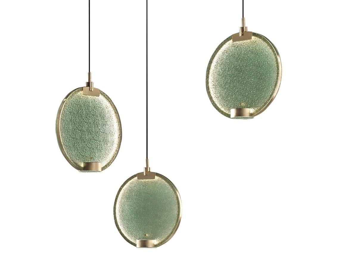 HORO S3 LED glass pendant lamp with dimmer