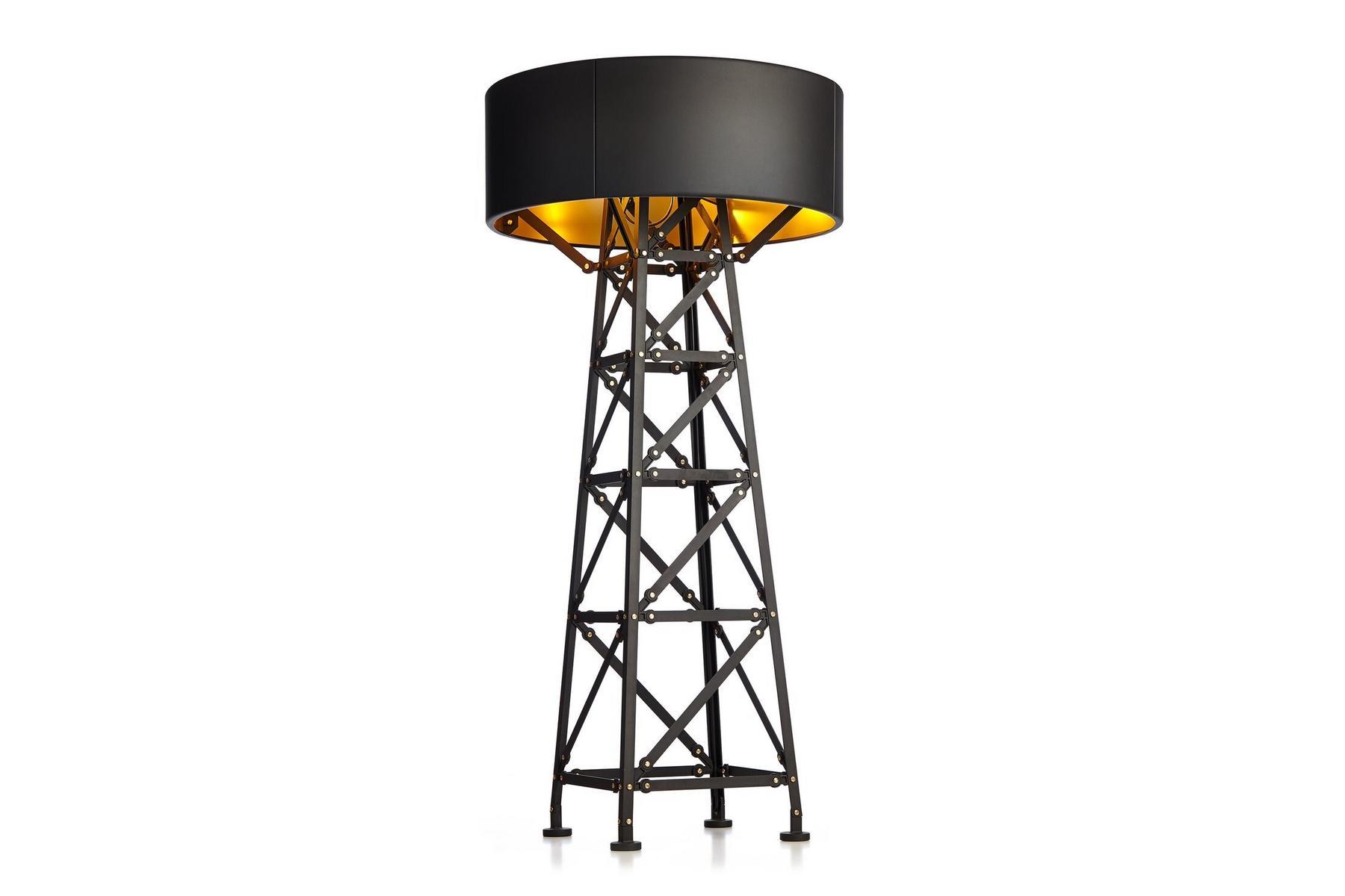 CONSTRUCTION Aluminium floor lamp with dimmer