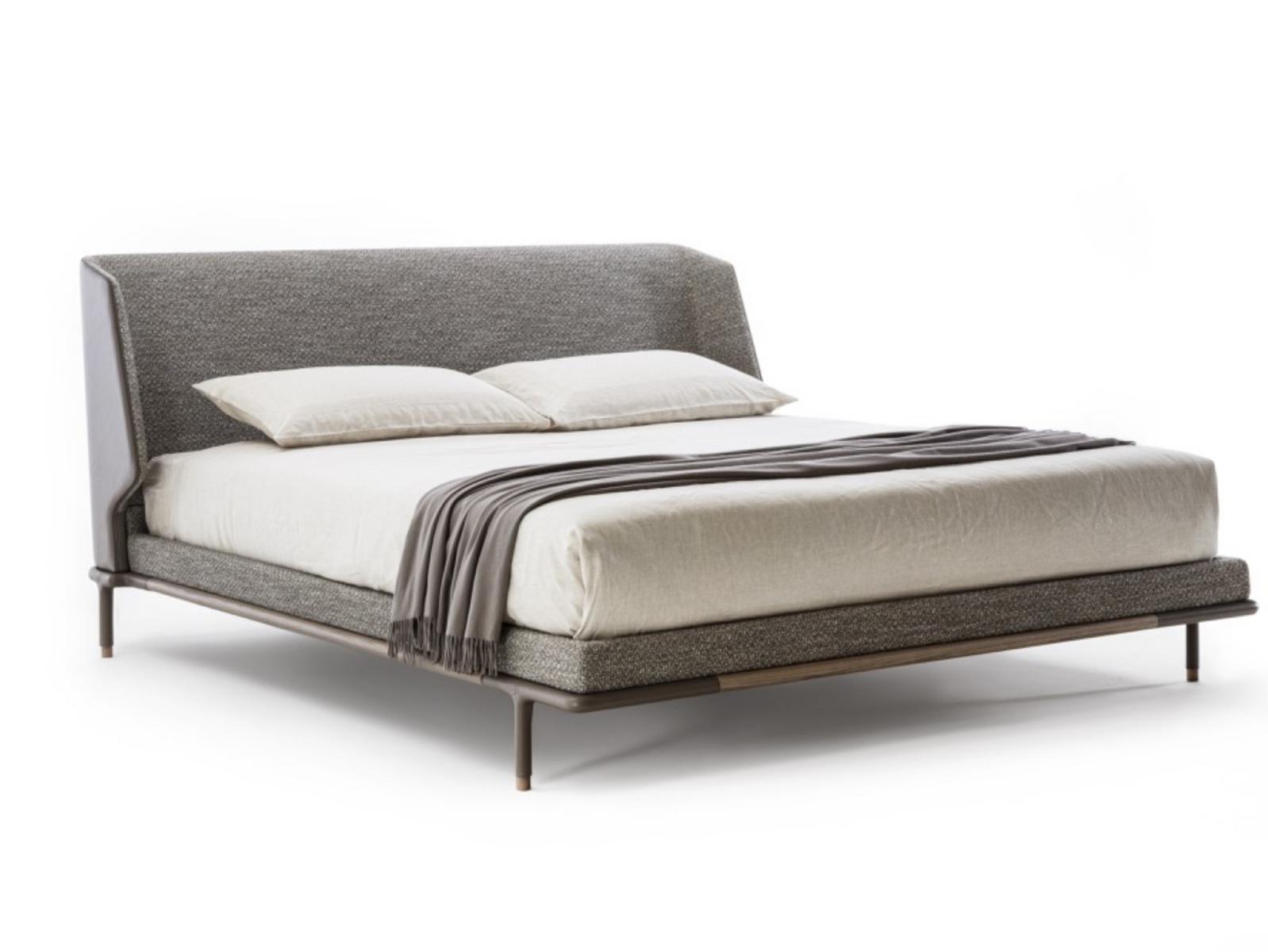 ALFRED Double bed with upholstered headboard