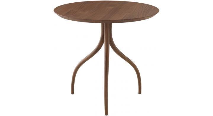 THOT Round walnut coffee table