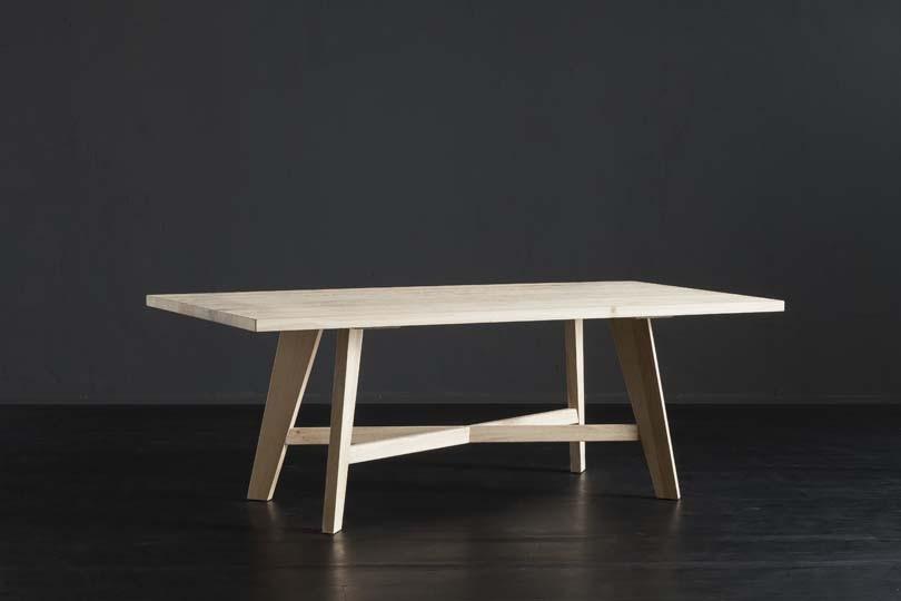 PARIGI + PECHINO Rectangular solid wood dining table