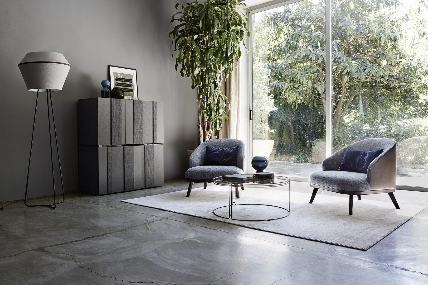 ST. TROPEZ Fabric armchair with armrests