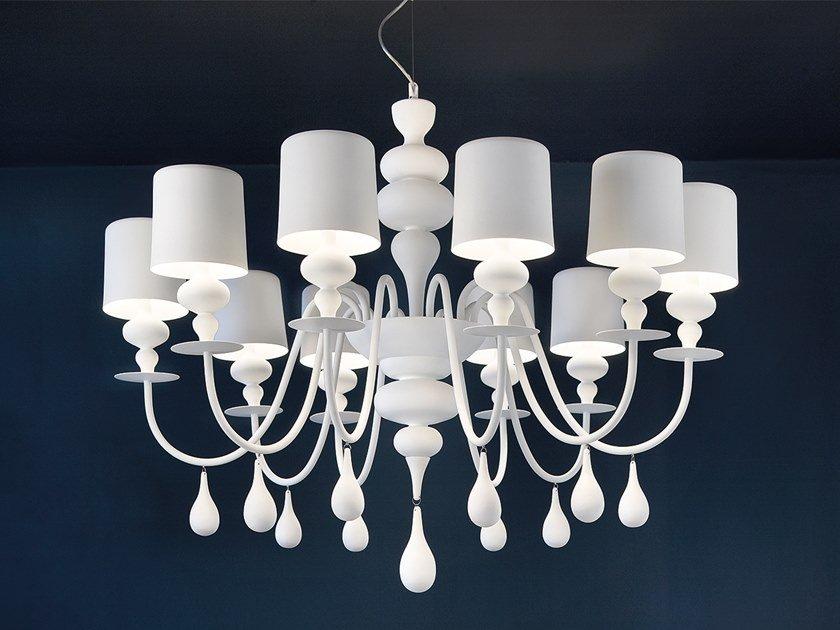 EVA S10 Powder coated aluminium chandelier
