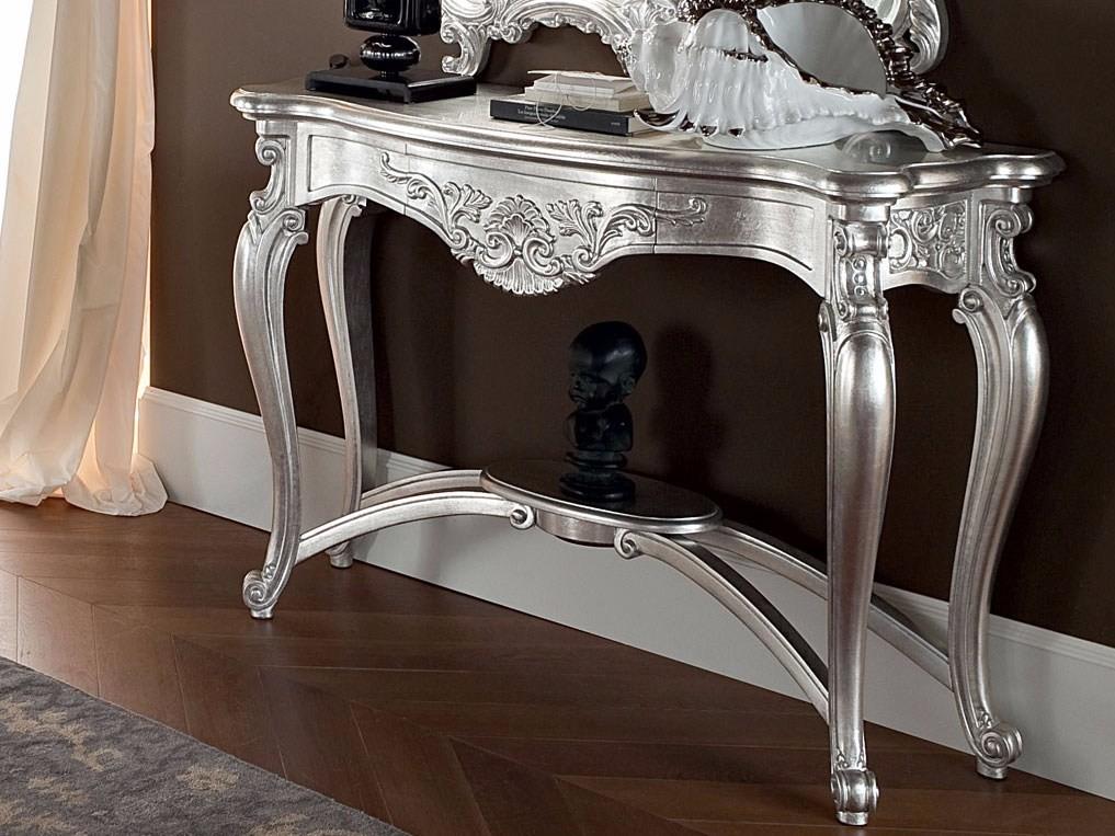 13638 Rectangular wooden console table