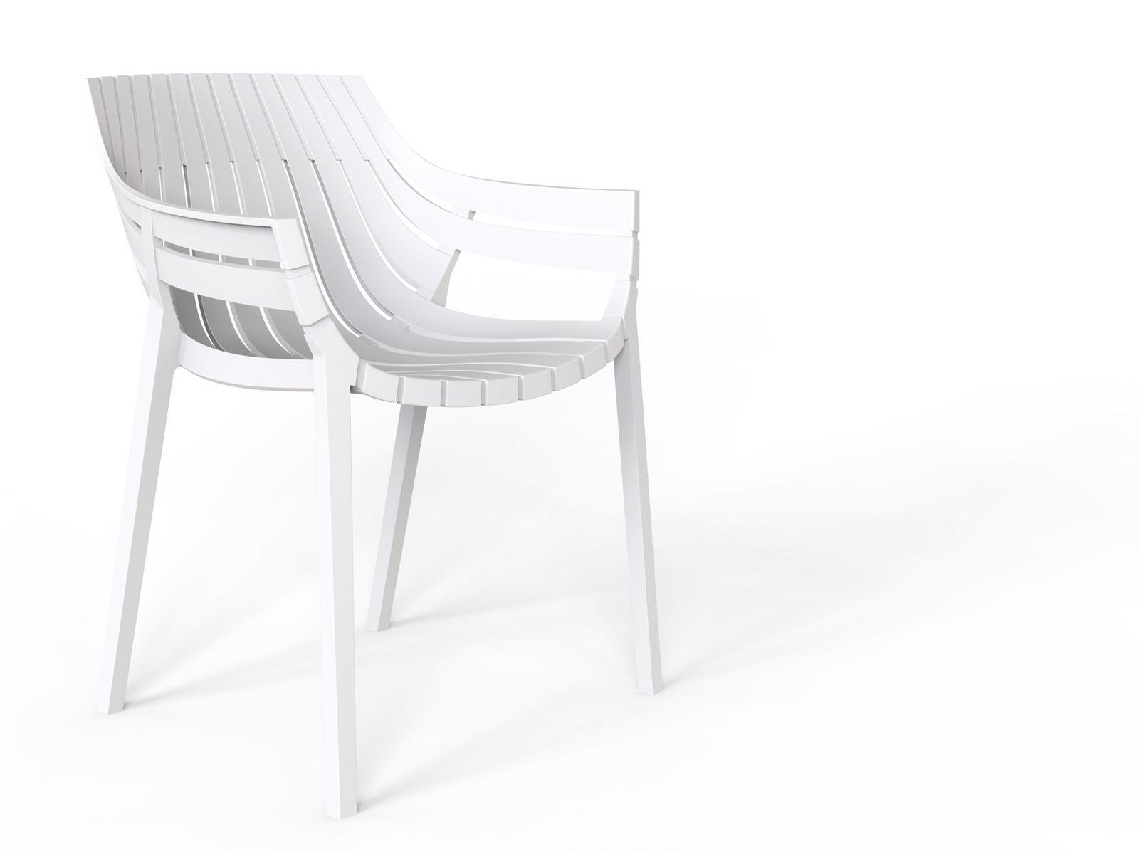 SPRITZ Polypropylene garden chair with armrests