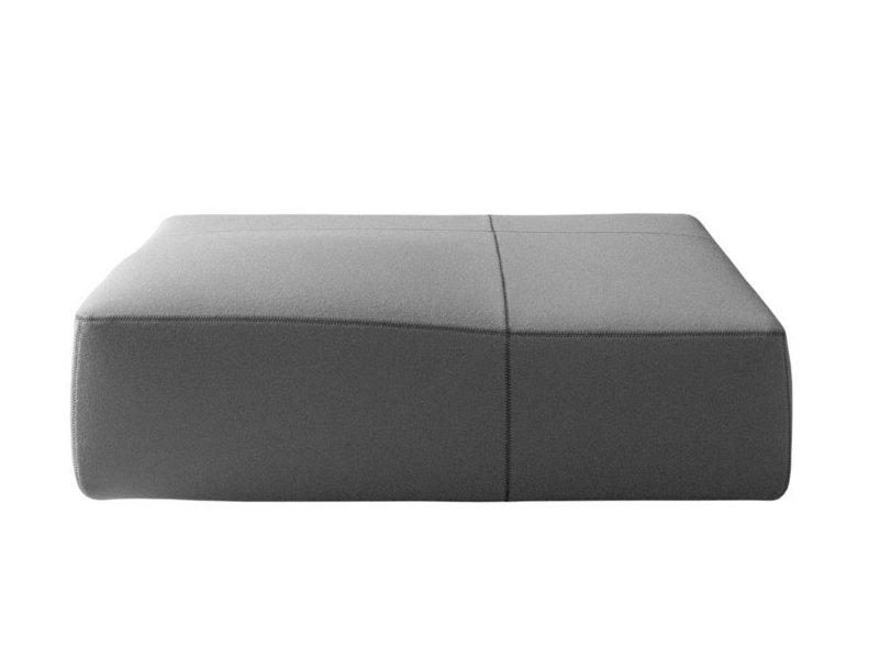 BEND Upholstered fabric pouf