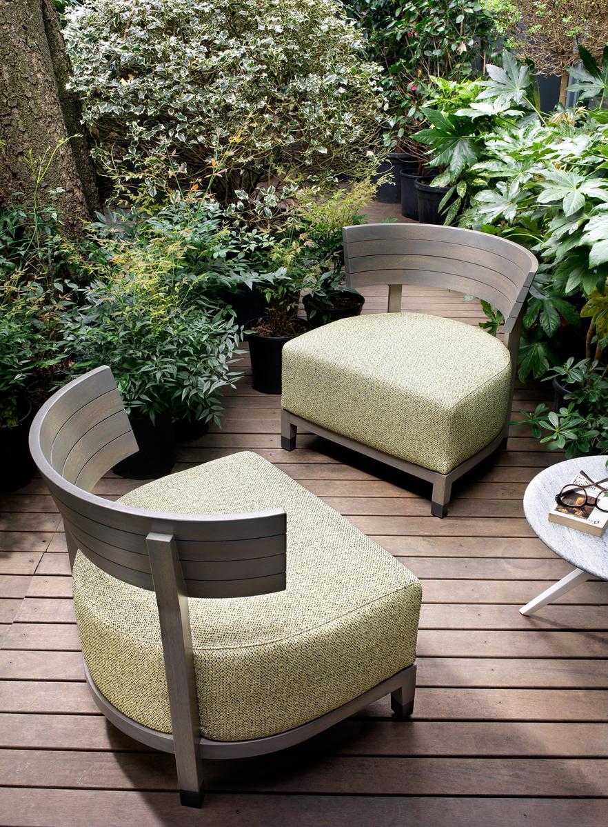 THOMAS Garden fabric easy chair with removable cover