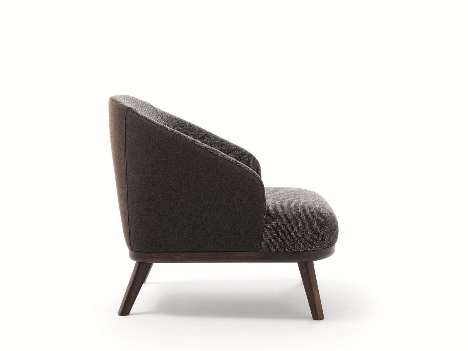 ST. TROPEZ Fabric armchair with armrests