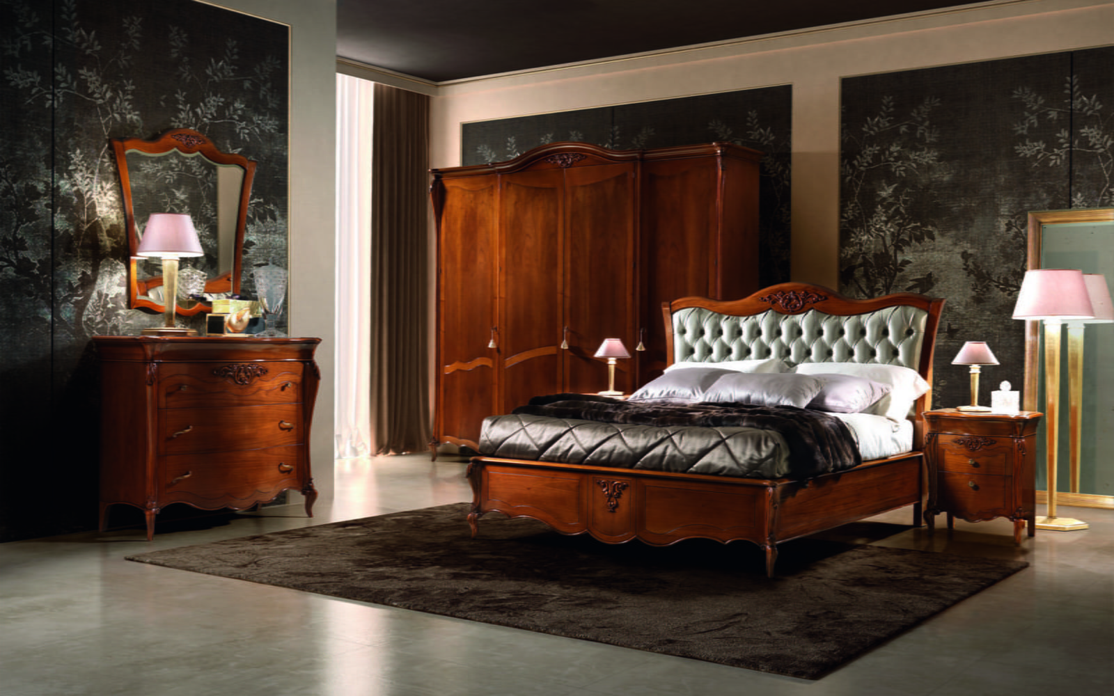 CERTOSA Solid wood bedroom set in a classic style