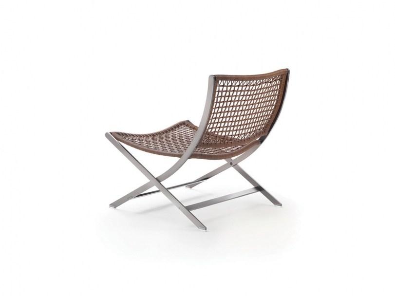 PETER Tanned leather easy chair