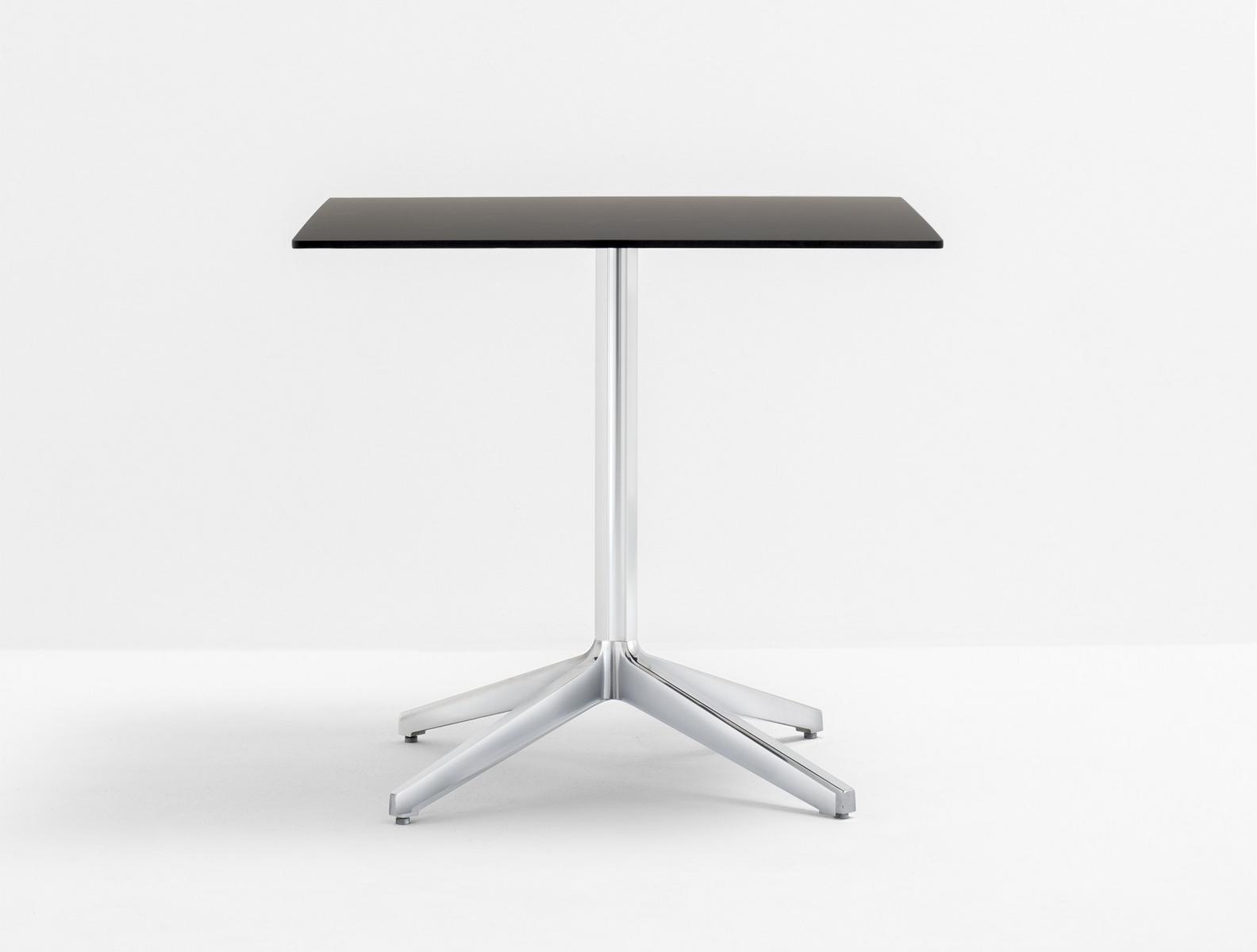 YPSILON 4 4795 Square aluminium coffee table with 4-star base