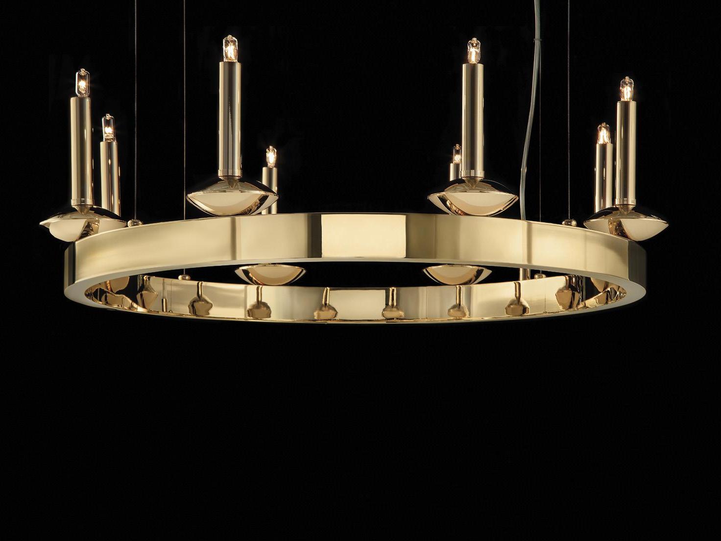 SHARON Indirect light brass chandelier SHARON Indirect light brass chandelier
