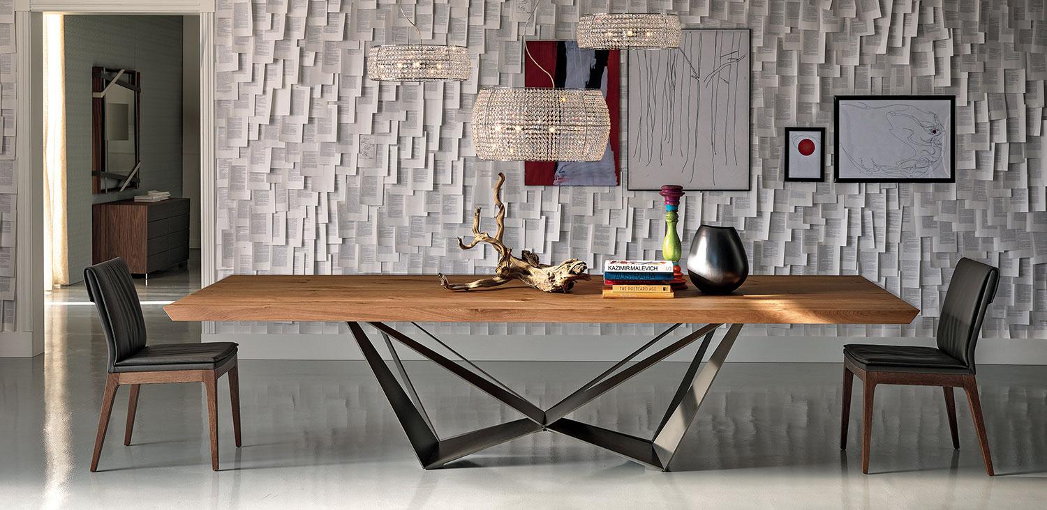 SKORPIO WOOD Oval veneer table