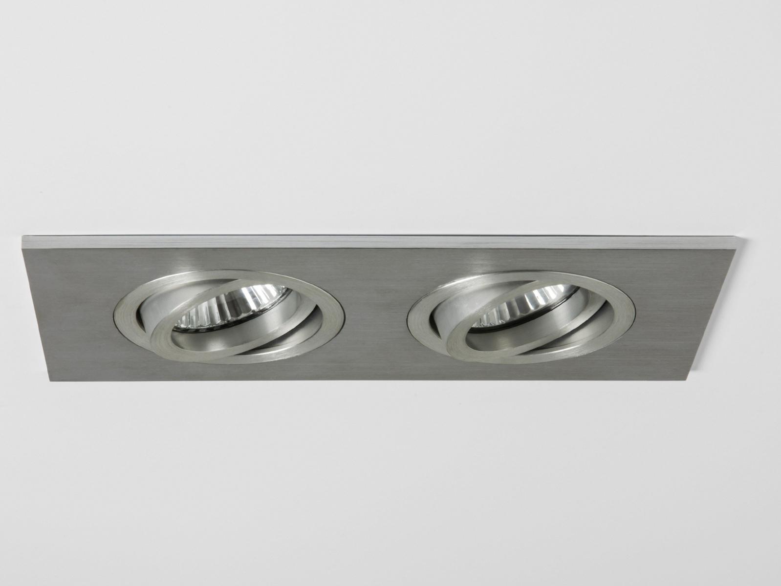 TARO TWIN FIRE-RATED LED multiple ceiling aluminium spotlight