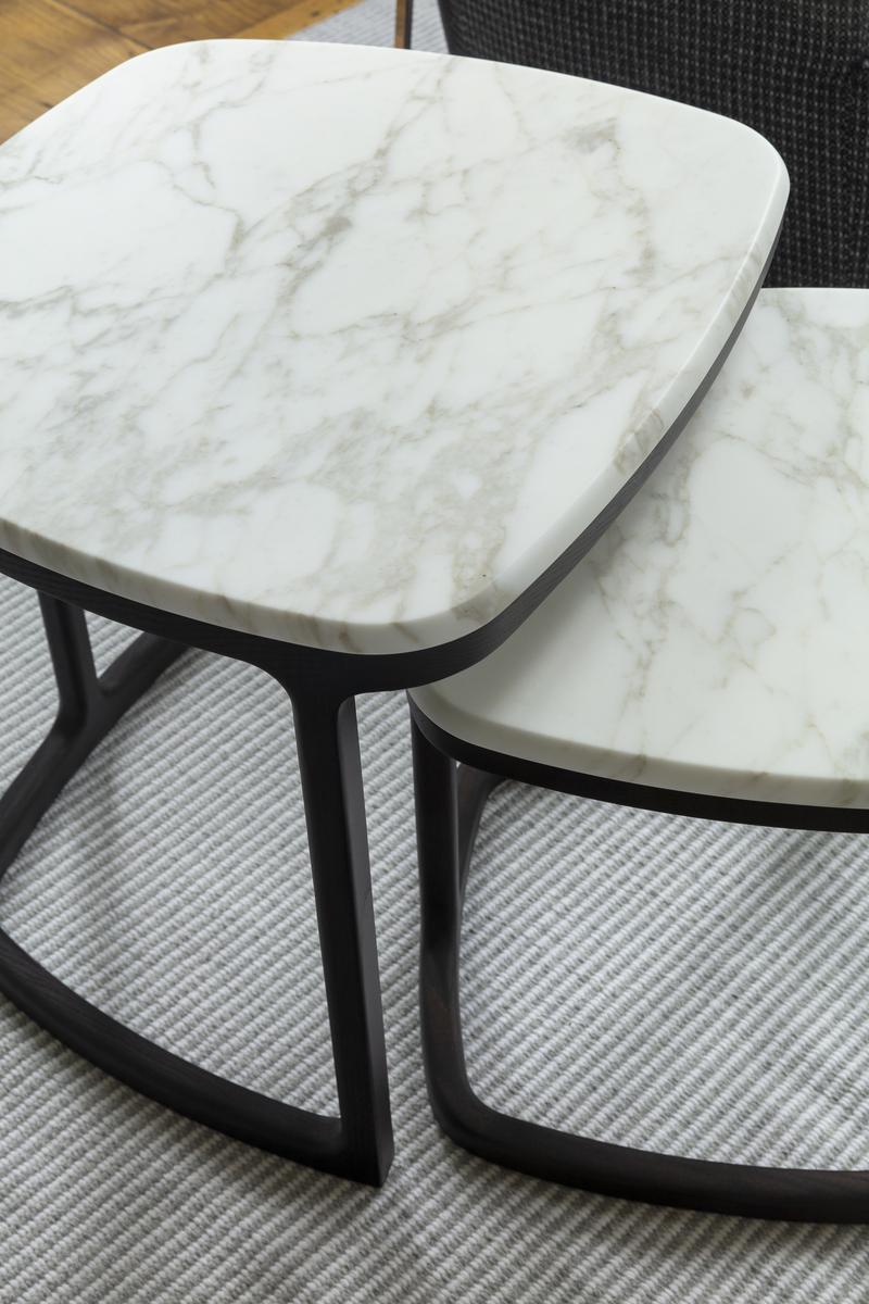 ANTIGONE Ash coffee table and marble top