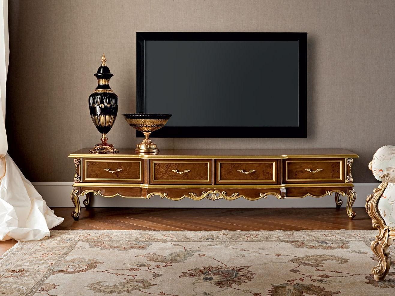 12109 Low solid wood TV cabinet