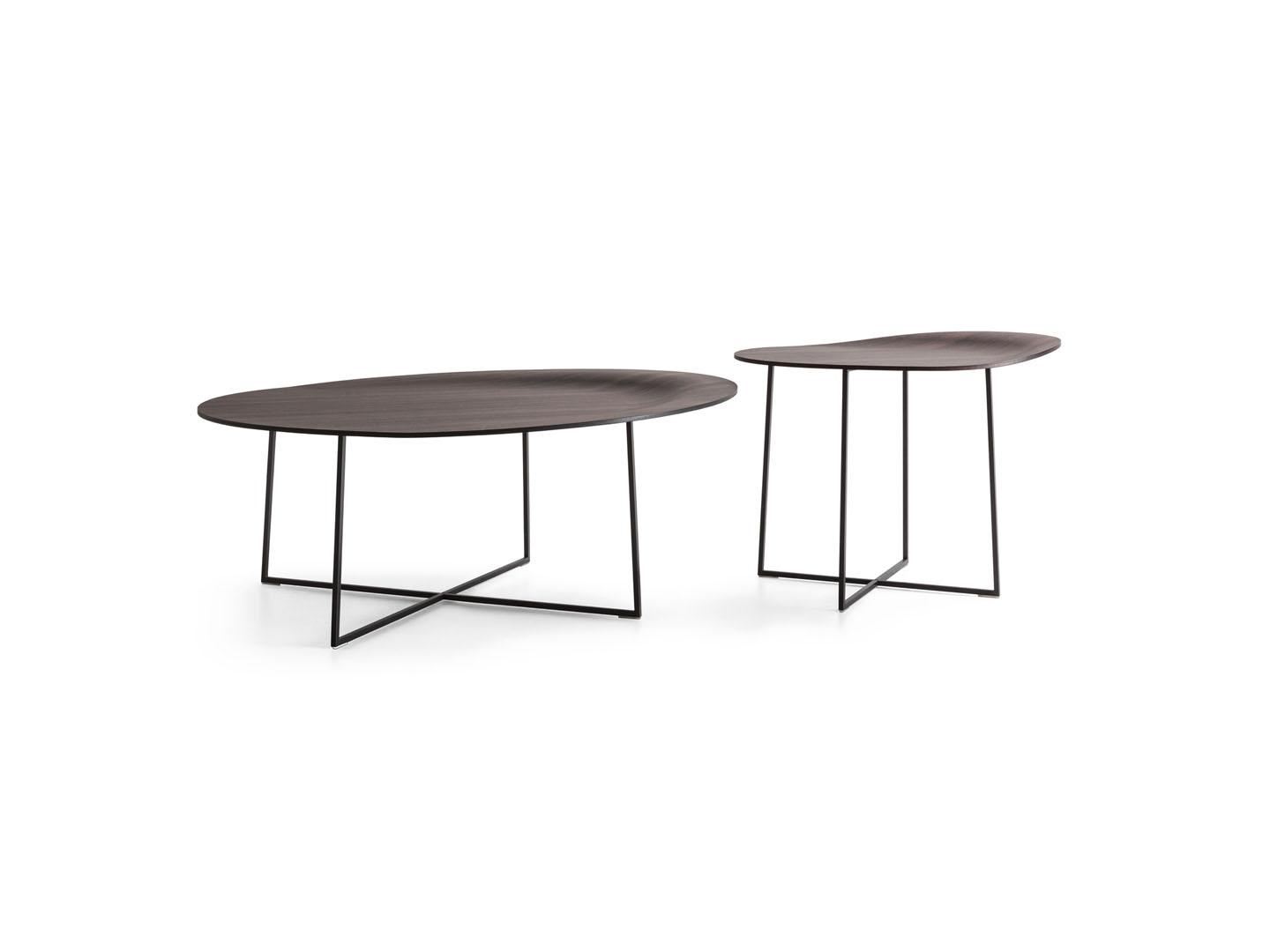 TREVI Round wooden coffee table for living room