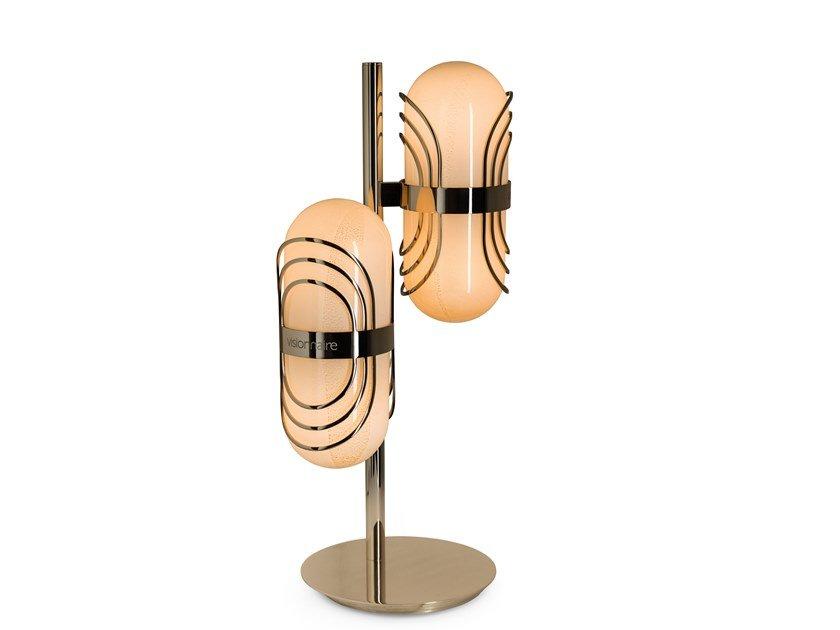 FLORO Direct light blown glass table lamp
