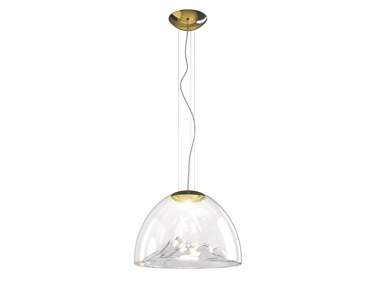 MOUNTAIN VIEW LED blown glass pendant lamp MOUNTAIN VIEW LED blown glass pendant lamp